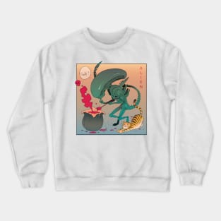 alien & cat Crewneck Sweatshirt